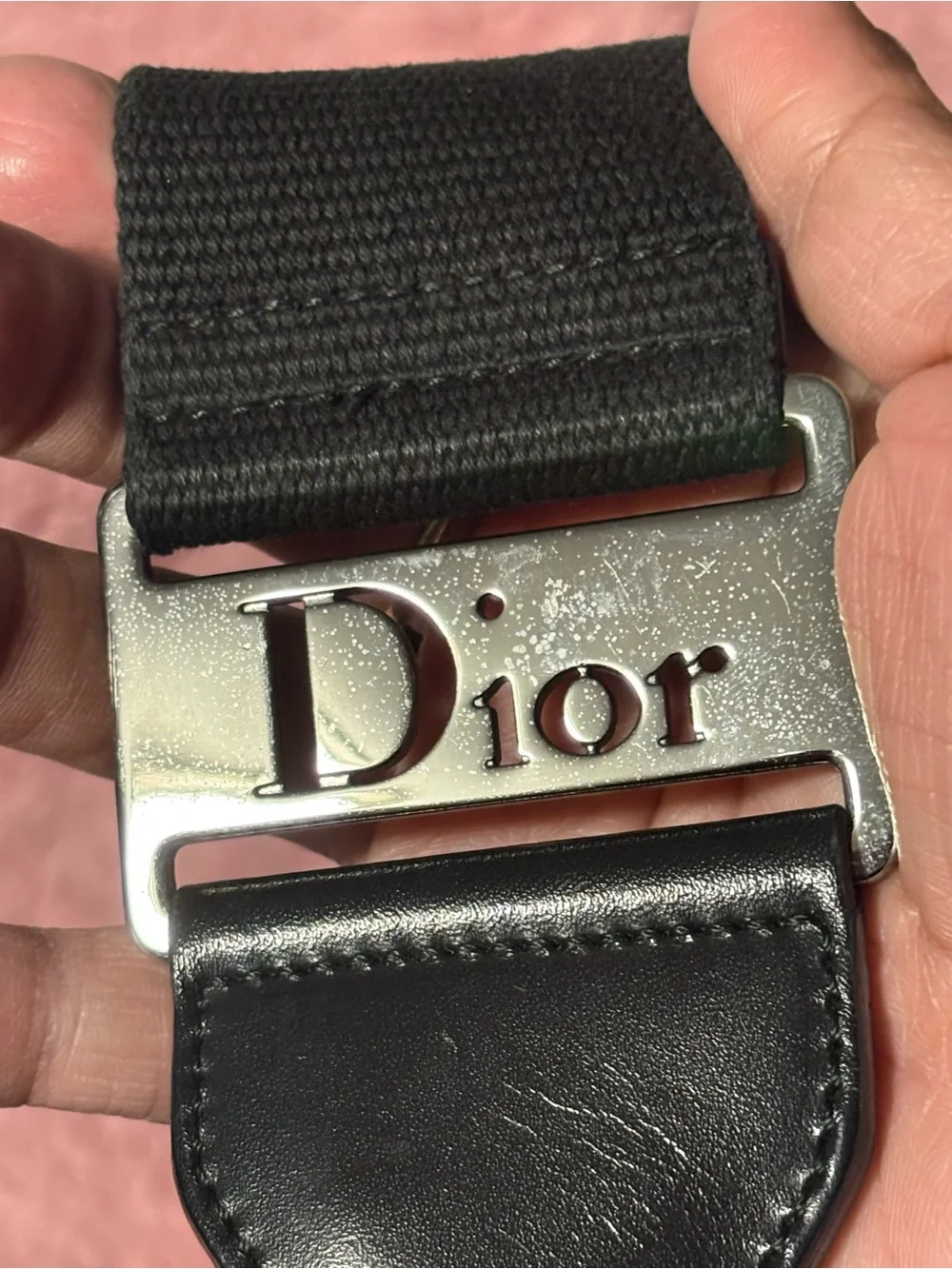 Christian Dior Black Trotter Canvas Messenger Bag